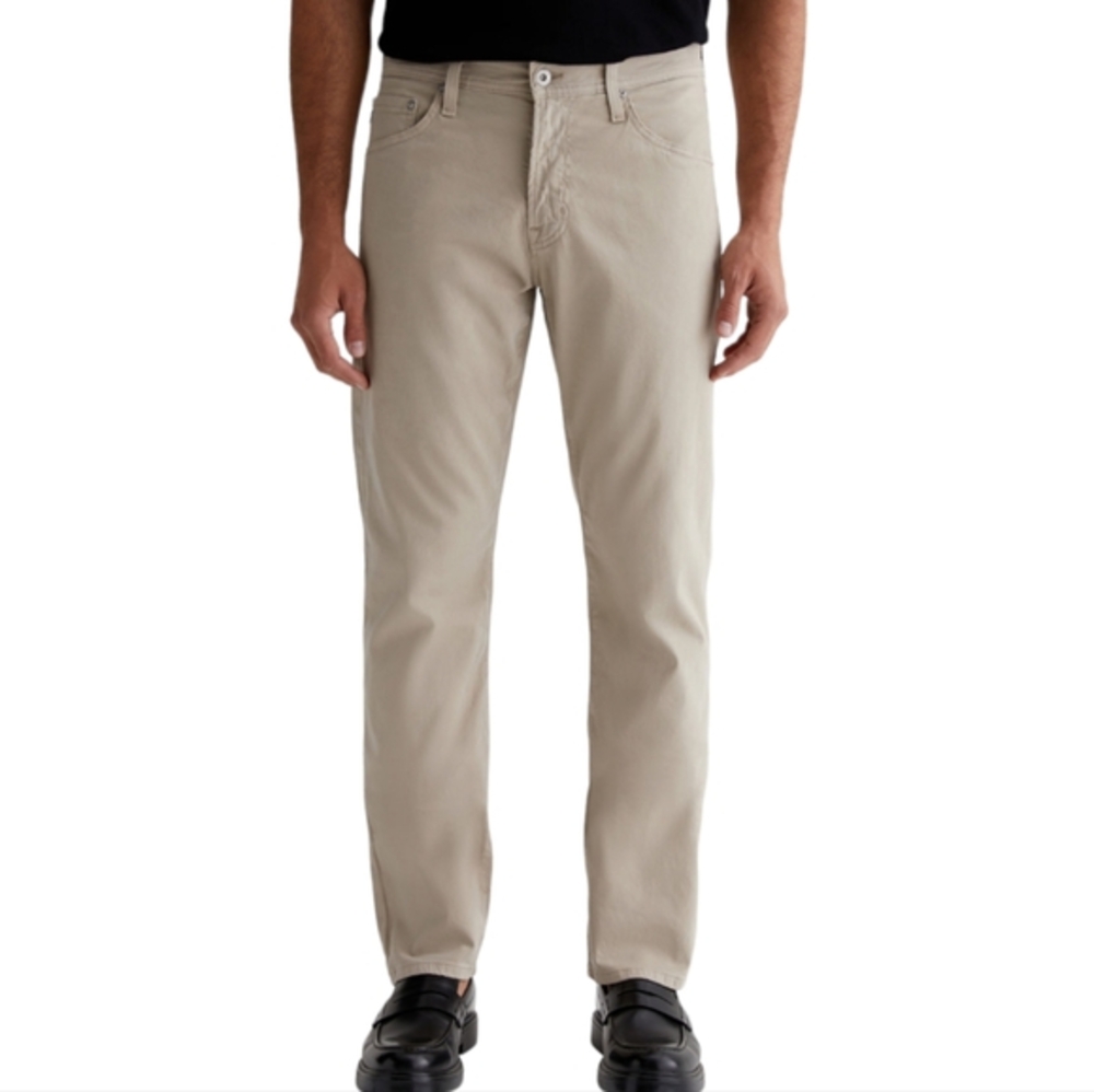 AG Adriano Goldschmied The Graduate Tailored Leg Khaki Tan Pants Mens 34